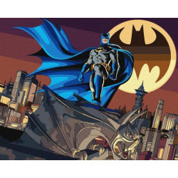 Картина за номерами WB "Batman: Вартовий Готема" 40*50см, в термопакете, ТМ Ідейка, Україна