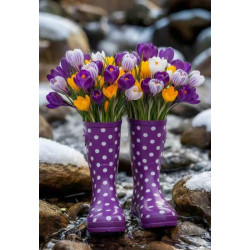 Алмазна мозаїка "Скоро весна" 30*40см, на рамці, в кор. 31*41*2,5см, ТМ Dreamtoys