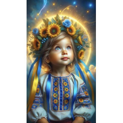 Алмазна мозаїка"Світло душі України" 30*40см, на рамці, в кор. 31*41*2,5см, ТМ Dreamtoys