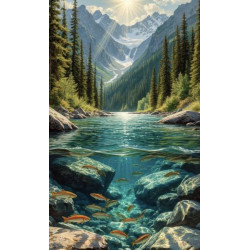 Алмазна мозаїка "Мелодія дикого краю" 30*40см, на рамці, в кор. 31*41*2,5см, ТМ Dreamtoys