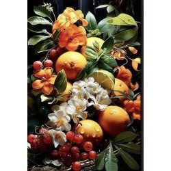 Алмазная мозаика "Тепло южного сада" 30*40см, на рамке, в кор. 31*41*2,5см, ТМ Dreamtoys