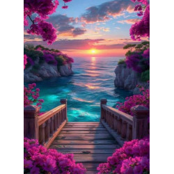 Алмазная мозаика "Безмятежность" 30*40см, на рамке, в кор. 31*41*2,5см, ТМ Dreamtoys