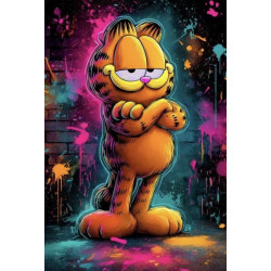 Алмазная мозаика "Гарфилд" 40*50см, на рамке, в кор. 41*51*2,5см, ТМ Dreamtoys