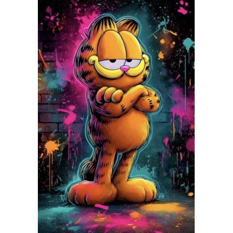 Алмазна мозаїка "Гарфілд" 40*50см, на рамці, в кор. 41*51*2,5см, ТМ Dreamtoys