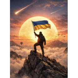 Алмазна мозаїка "Любіть Україну, як сонце любіть" 40*50см, на рамці, в кор. 41*51*2,5см, ТМ Dreamtoys