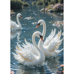 Алмазная мозаика "Танец на воде" 40*50см, на рамке, в кор. 41*51*2,5см, ТМ Dreamtoys