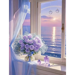 Алмазна мозаїка "Світанок" 40*50см, на рамці, в кор. 41*51*2,5см, ТМ Dreamtoys