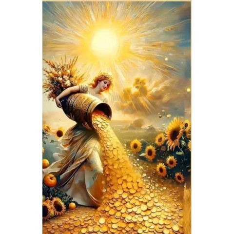 Алмазна мозаїка "Богиня достатку" 40*50см, на рамці, в кор. 41*51*2,5см, ТМ Dreamtoys