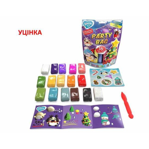 Набір для ліплення з повітряним пластиліном Party Bag Winter ТМ Lovin