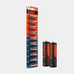 Батарейка Uniross сольова Extra Heavy Duty AA/R6 1.5V-SP10 Блістер 10 шт в упаковці