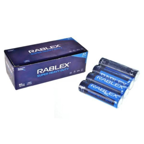 Батарейки Rablex R6 (TR) (4/60/1200), ЦЕНА ЗА УП. 60ШТ, кор.16,5*7*5,5см