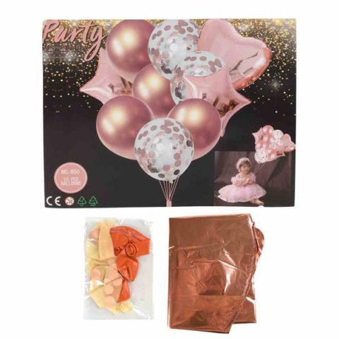 Набір повітряних кульок "Party" 10шт, пак. 20*15см (500наб)