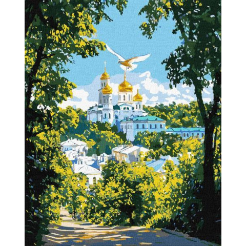 Картина за номерами "Собор духовності" 40*50см, термопакет, ТМ Ідейка, Україна