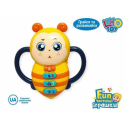 Піаніно 12см, навчальне, LIMO TOY музика, звук (УКР), вірші, світло, на батар., в кор. 14,5*18,5*5см 