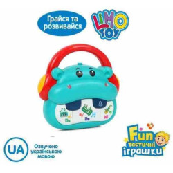 Піаніно 12см, навчальне, LIMO TOY музика, звук (УКР), вірші, світло, на батар., в кор. 14,5*18,5*5см 