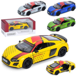 Машина метал, "Kinsmart" Audi R8 Coupe, інерція, 1:36, 12,5см, відчиняються двері, гумові колеса, 4 кольори, в кор. 16*7*7,5см 
