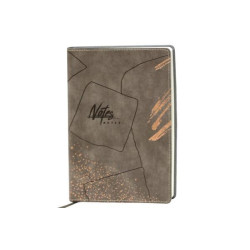 Блокнот А5 100арк. 100гр., інтегральна обкладинка soft touch Бежевий, 21*15см