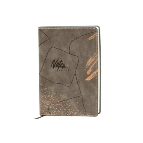 Блокнот А5 100арк. 100гр., інтегральна обкладинка soft touch Бежевий, 21*15см