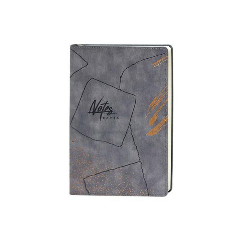 Блокнот А5 100арк. 100гр., інтегральна обкладинка soft touch Сірий, 21*15см