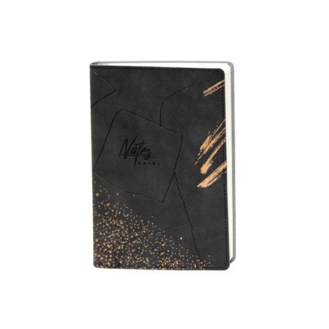 Блокнот А5 100арк. 100гр., інтегральна обкладинка soft touch Чорний, 21*15см
