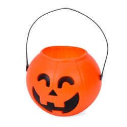 Аксессуары для праздника корзина-тыква, 13,5*17*17см, Хэллоуин / Halloween, в пак. 