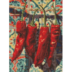 Алмазная мозаика "Натюрморт с перцем" 30*40см, термопакет, ТМ Идейка, Украина