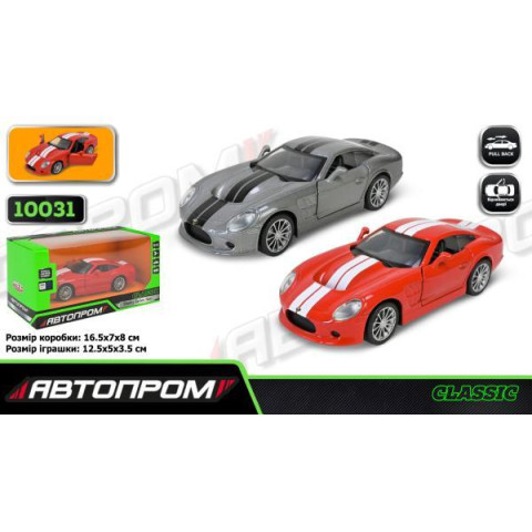 Машина мет. АВТОПРОМ 5 inch Shelby Series Two 2 вида, отк.двери, в кор. 16,5*7*8см 