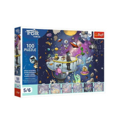 Пазли 100ел. UFT The Treflik Family Берт у космосі 5/6, в кор. 29*19*4см, ТМ Trefl, Польща