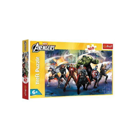 Пазлы 160эл. Marvel Суперсилы, в кор. 29*19*4см, ТМ Trefl, Польша