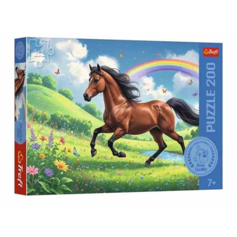Пазлы 200эл. KAZSTUDIO SA Гордая лошадь, в кор. 33*23*4см, ТМ Trefl, Польша