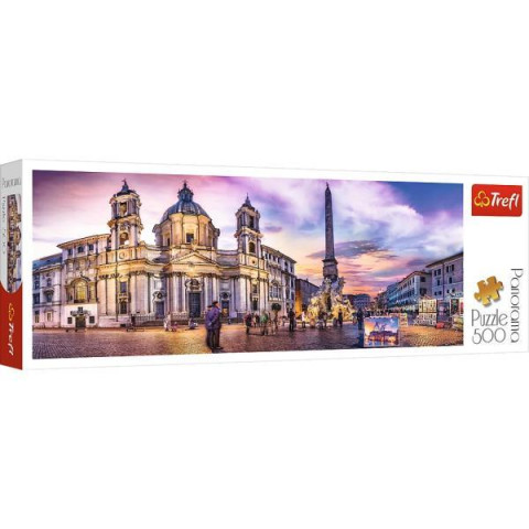 Пазлы 500эл. Panorama: Пьяцца Навона, Рим, в кор. 40*13*4,5см, ТМ Trefl, Польша