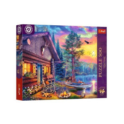 Пазлы 500эл. Premium Plus Tea Time: Вечерний закат возле домика, в кор. 39*26*4см, ТМ Trefl, Польша