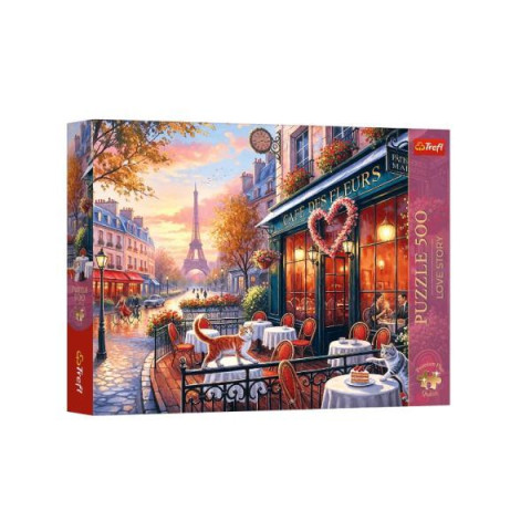 Пазлы 500эл. Premium Plus Love Story: Любовь в Париже, в кор. 39*26*4см, ТМ Trefl, Польша