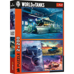 Пазлы 2x200эл. WARGAMING Бронетанковая миссия, в кор. 34*26*4,5см, ТМ Trefl, Польша