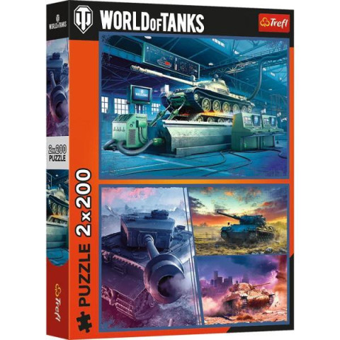 Пазлы 2x200эл. WARGAMING Бронетанковая миссия, в кор. 34*26*4,5см, ТМ Trefl, Польша