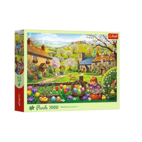 Пазлы 1000эл. Пасхальные приключения, в кор. 34*26*6см, ТМ Trefl, Польша