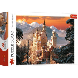 Пазлы 3000эл. Зимний замок, Нойшванштайн, Германия, в кор. 40*27*9см, ТМ Trefl, Польша