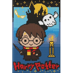 Алмазная мозаика без подрамника для детей WB "Harry Potter: Тайны темного замка" 20*30см, блистер, ТМ Идейка, Украина