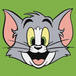 Картина по номерам для детей WB "Tom and Jerry: Веселый Том" 15*15см, термопакет, ТМ Идейка, Украина
