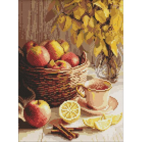 Алмазна мозаїка "Кошик натхнення" 30*40см, термопакет, ТМ Ідейка, Україна