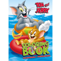 Раскраска WB Tom and Jerry: Летние развлечения со стикерами, ТМ Идейка, Украина