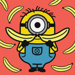 Картина по номерам для детей UN "Minions: Агент Банана" 25*25см, термопакет, ТМ Идейка, Украина