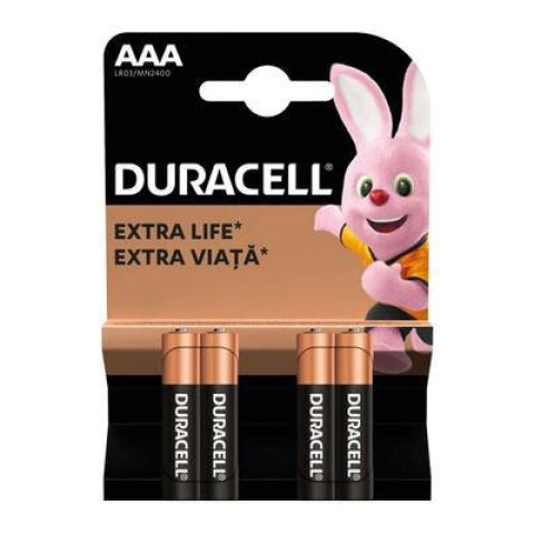 Батарейка Duracell LR03 ЦЕНА ЗА УП. 4ШТ (производство Бельгия)