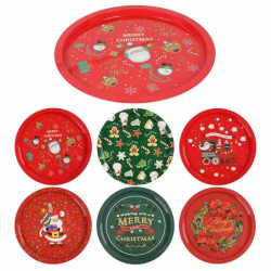 Поднос новогодний "Merry Christmas" d32.5см 