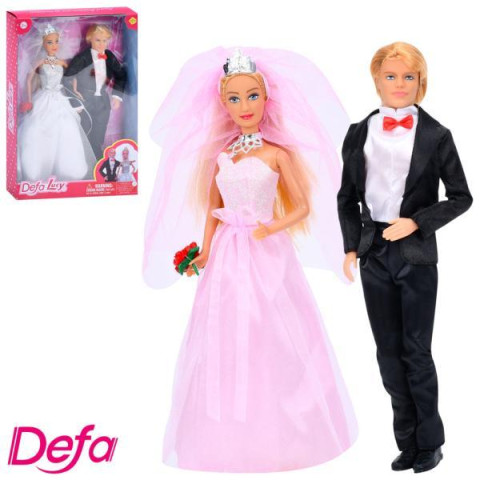 Кукла Defa 30см, невеста с женихом, 2 вида, в кор. 33*22*5см 