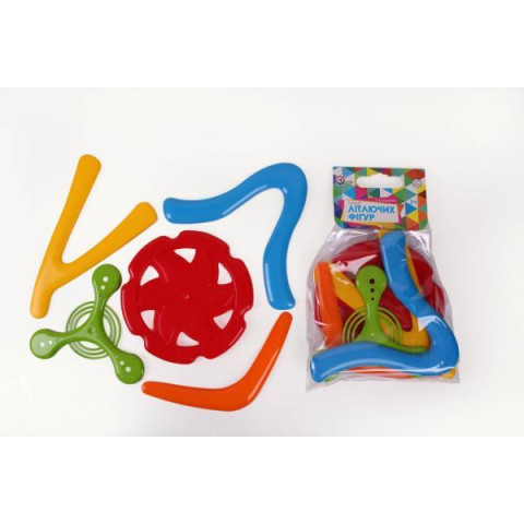 Бумеранг набір 5шт, пак. 38*27см, ТМ Технок, Україна  арт: 4043