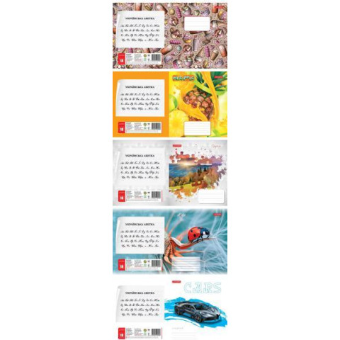 Тетрадь 18 лист. клетка Фемэли Лайн глитер 