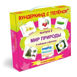 Подарунковий н-р №2 "Світ природи" ламінація (Фрукти, овочі, ягоди, квіти, дерева, природа) РУС, 21*18*6см, Україна, ТМ Вундеркінд з пелюшокС