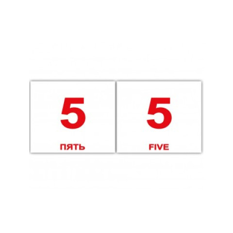 Карточки мини украинско-английские 