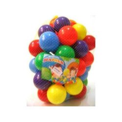 Кульки 25шт, d6см, м'які, в сітці 22*22см, ТМ KINDER WAY, Україна